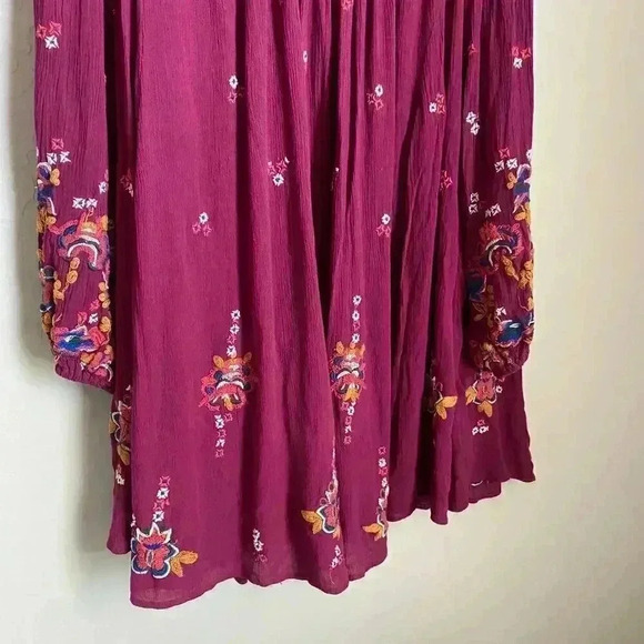 Free People Oxford Embroidered Mini Dress Size XS - Picture 12 of 13